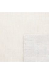 Lodhi Hand-Loomed Contemporary Solid Ivory Area Rug Ivory