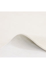 Lodhi Hand-Loomed Contemporary Solid Ivory Area Rug Ivory
