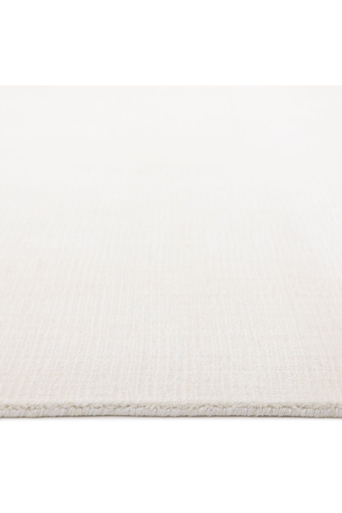 Lodhi Hand-Loomed Contemporary Solid Ivory Area Rug Ivory