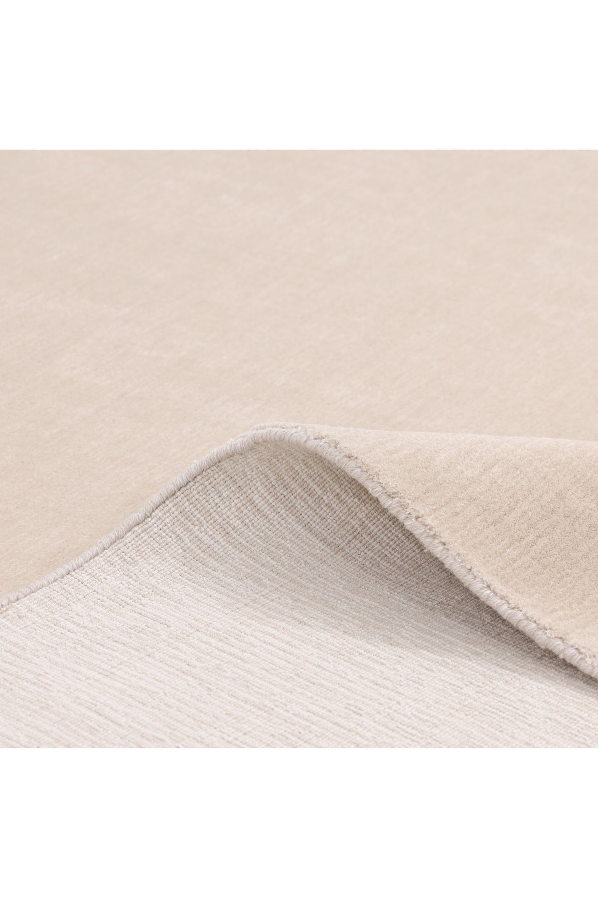 Lodhi Hand-Loomed Contemporary Solid Beige Area Rug Beige