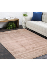 Harbor Hand-Loomed Contemporary Solid Beige Area Rug Beige