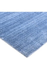 Harbor Hand-Loomed Contemporary Solid Blue Area Rug Blue
