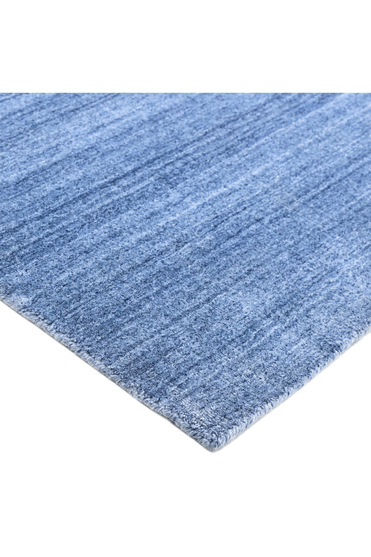 Harbor Hand-Loomed Contemporary Solid Blue Area Rug Blue