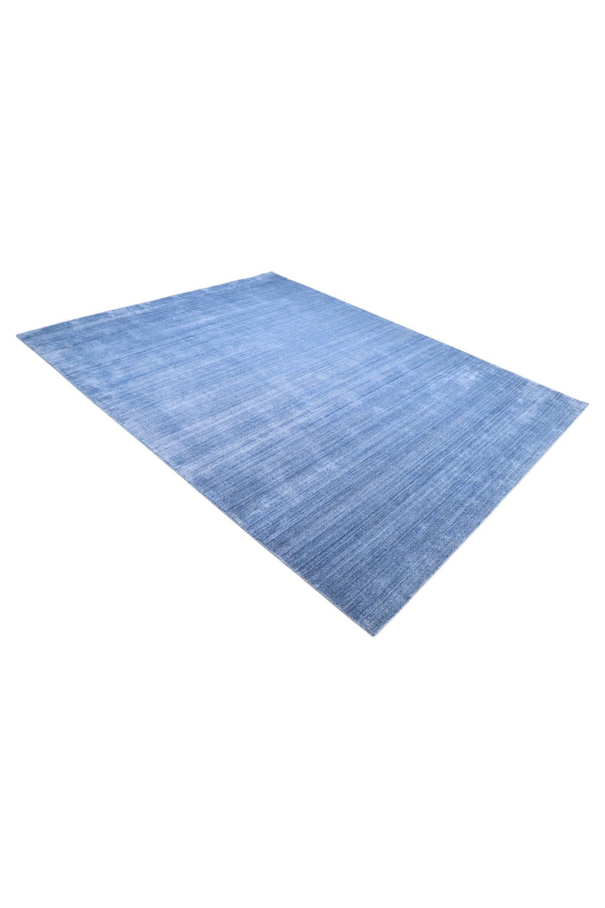 Harbor Hand-Loomed Contemporary Solid Blue Area Rug Blue