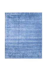 Harbor Hand-Loomed Contemporary Solid Blue Area Rug Blue