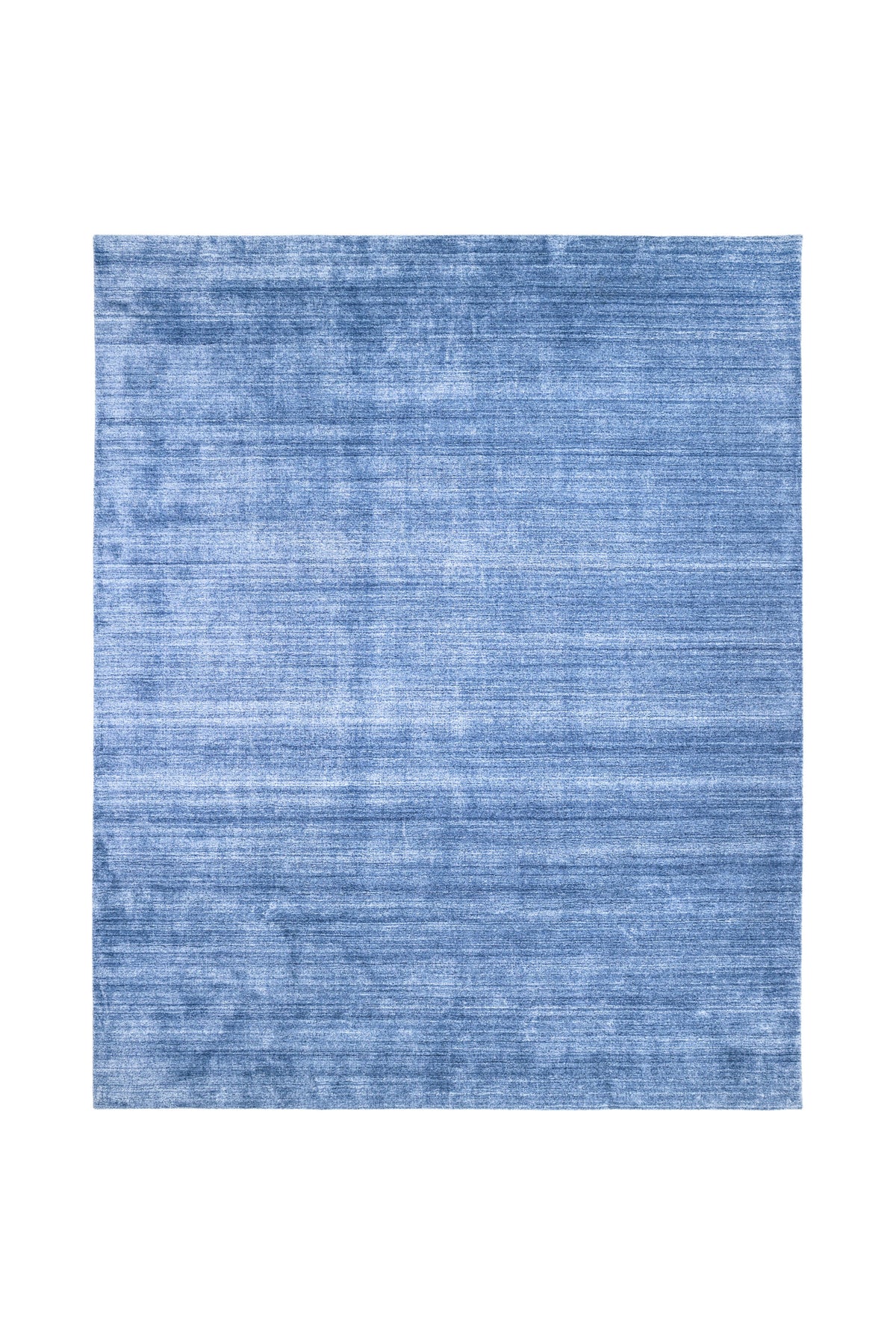 Harbor Hand-Loomed Contemporary Solid Blue Area Rug Blue