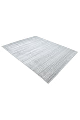 Harbor Hand-Loomed Contemporary Solid Gray Area Rug Gray
