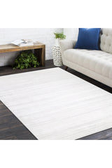Harbor Hand-Loomed Contemporary Solid Ivory Area Rug Ivory