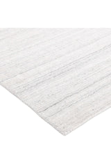Harbor Hand-Loomed Contemporary Solid Ivory Area Rug Ivory