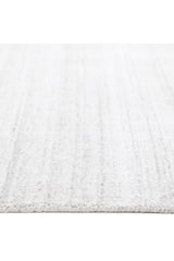 Harbor Hand Knotted Contemporary Solid Ivory Area Rug Ivory