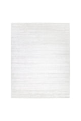 Harbor Hand Knotted Contemporary Solid Ivory Area Rug Ivory