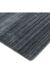 Harbor Hand-Loomed Contemporary Solid Dark Gray Area Rug Dark Gray