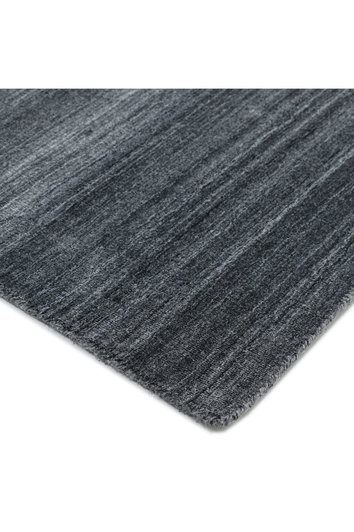 Harbor Hand-Loomed Contemporary Solid Dark Gray Area Rug Dark Gray