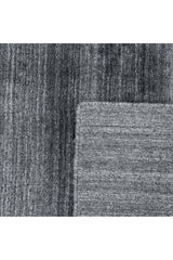 Harbor Hand-Loomed Contemporary Solid Dark Gray Area Rug Dark Gray