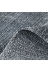 Harbor Hand-Loomed Contemporary Solid Dark Gray Area Rug Dark Gray