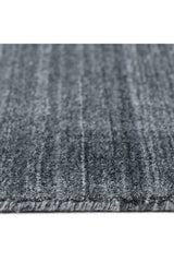 Harbor Hand-Loomed Contemporary Solid Dark Gray Area Rug Dark Gray