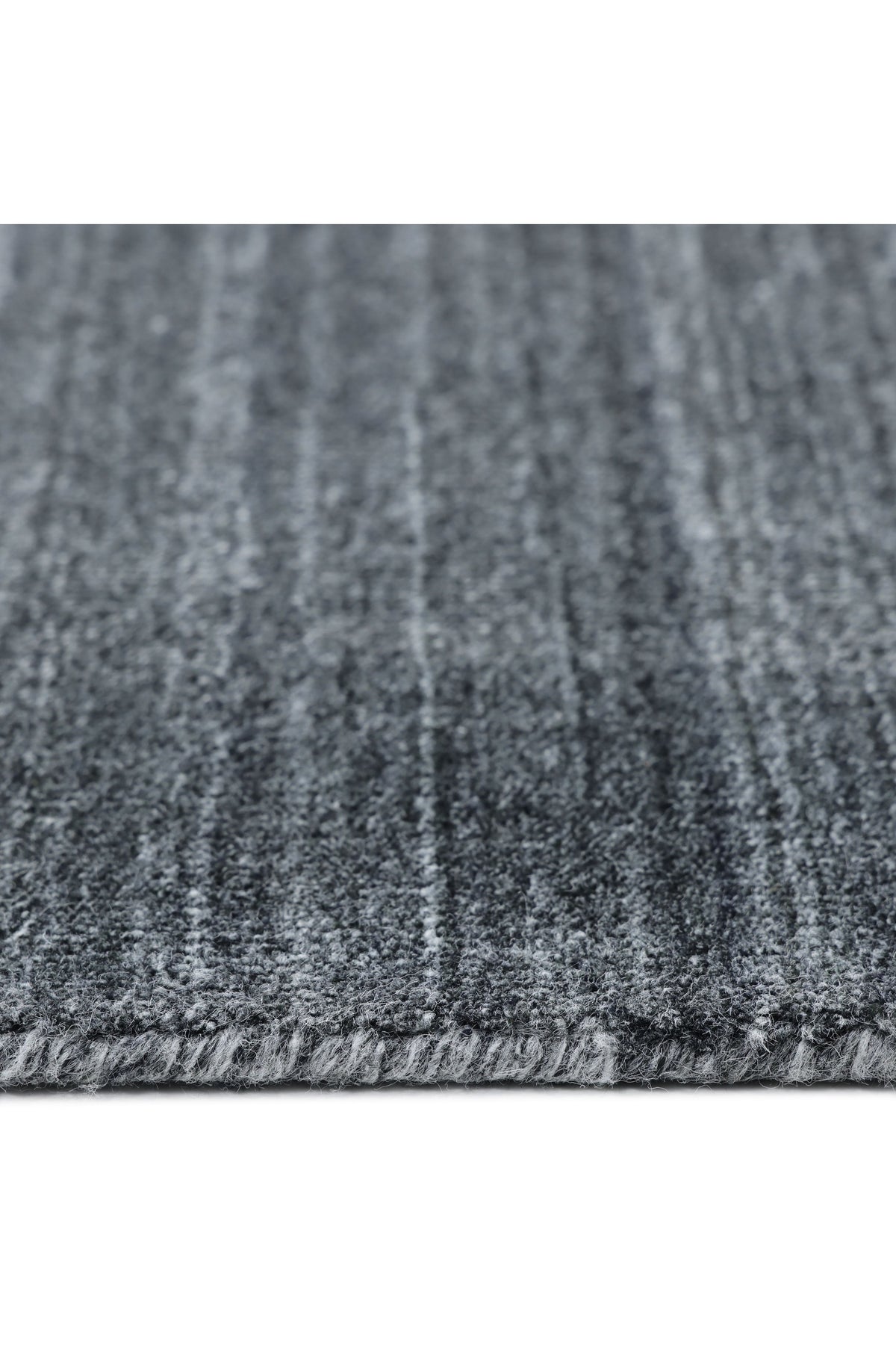 Harbor Hand-Loomed Contemporary Solid Dark Gray Area Rug Dark Gray