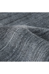Harbor Hand-Loomed Contemporary Solid Dark Gray Area Rug Dark Gray
