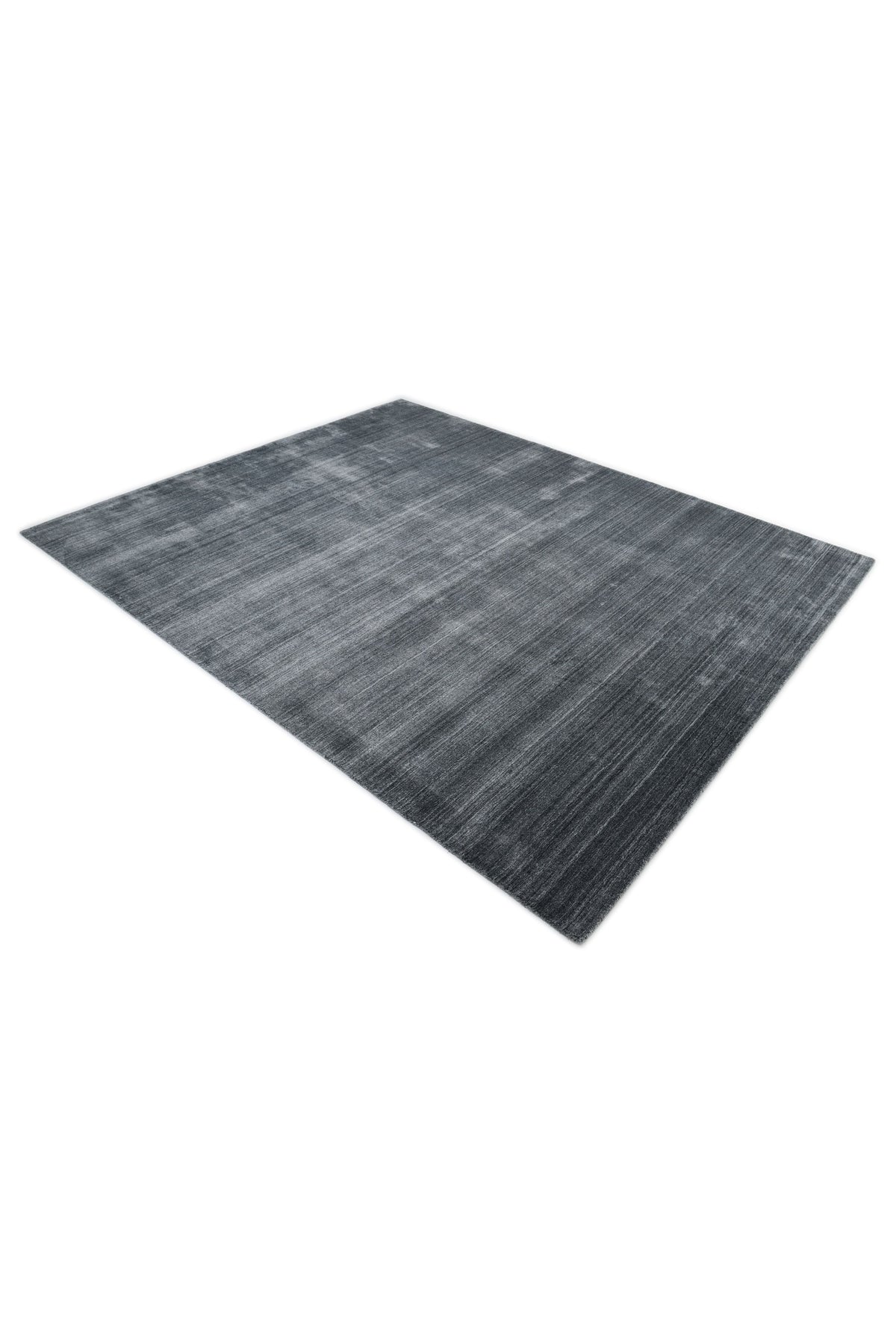 Harbor Hand-Loomed Contemporary Solid Dark Gray Area Rug Dark Gray