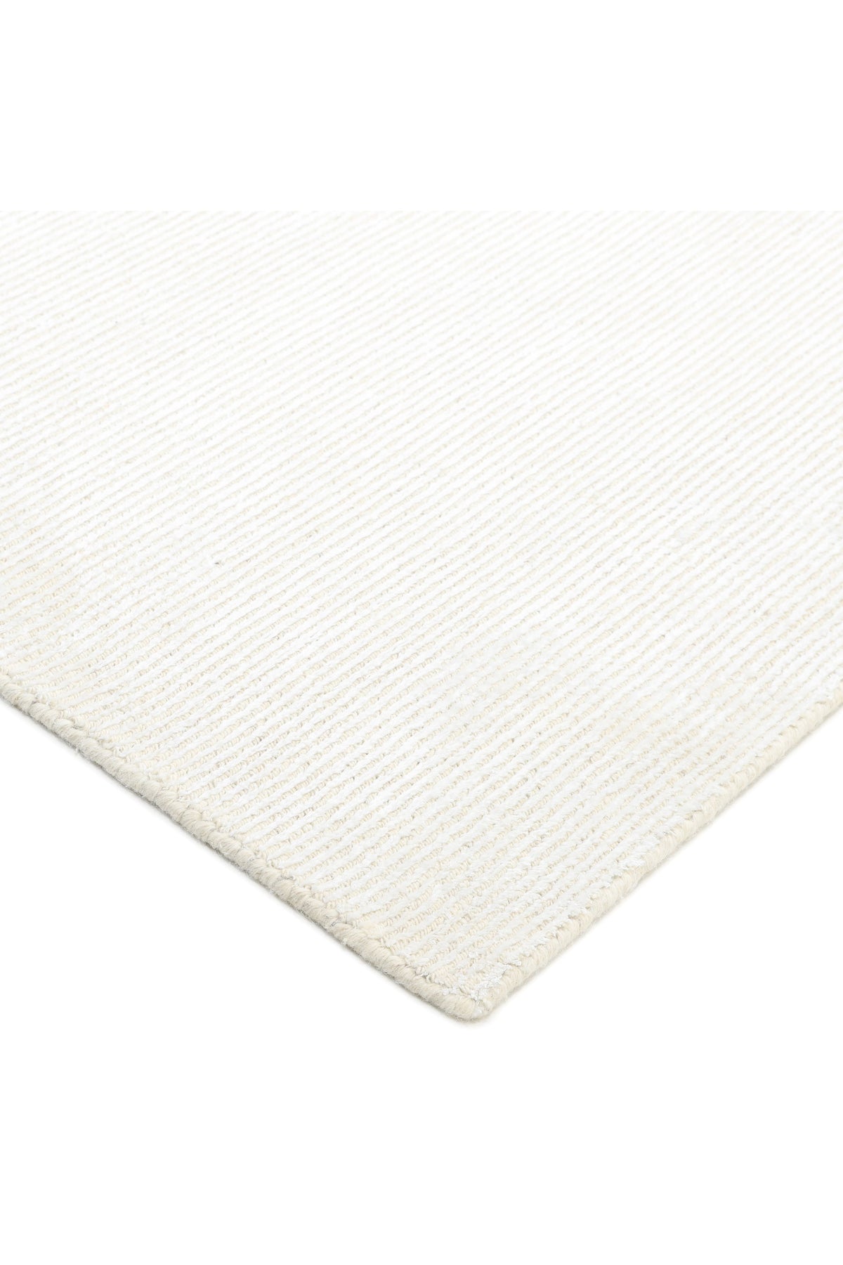 Cordi Hand-Loomed Contemporary Solid Ivory Area Rug Ivory