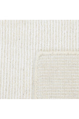 Cordi Hand-Loomed Contemporary Solid Ivory Area Rug Ivory