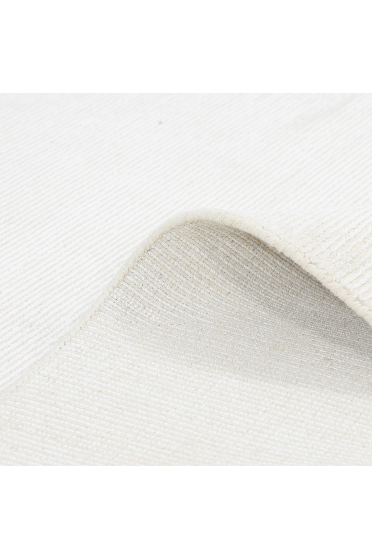 Cordi Hand-Loomed Contemporary Solid Ivory Area Rug Ivory
