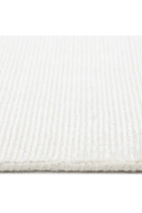 Cordi Hand-Loomed Contemporary Solid Ivory Area Rug Ivory