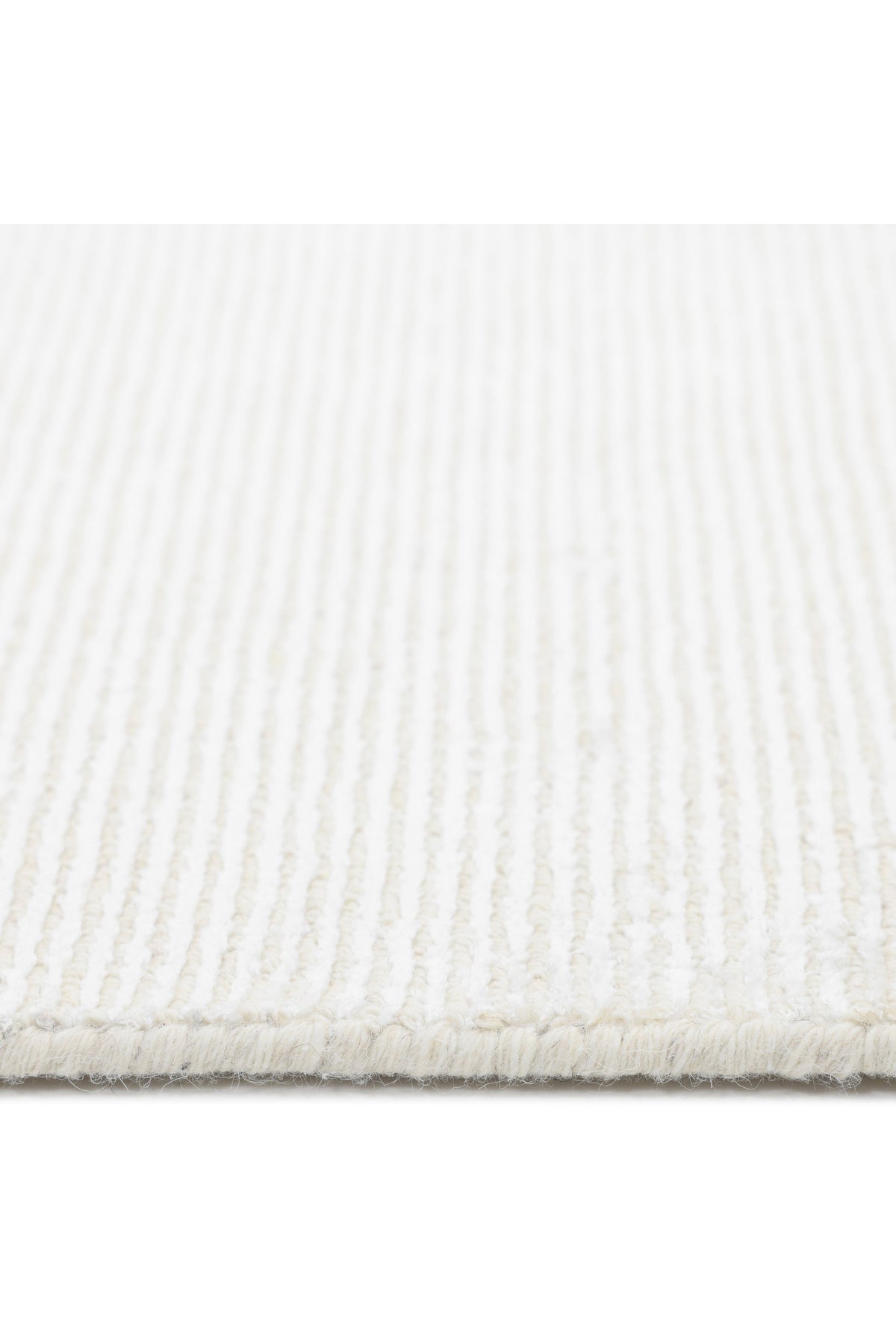 Cordi Hand-Loomed Contemporary Solid Ivory Area Rug Ivory