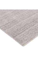 Halsey Hand Knotted Contemporary Striped Beige Area Rug Beige
