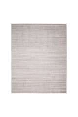 Halsey Hand Knotted Contemporary Striped Beige Area Rug Beige