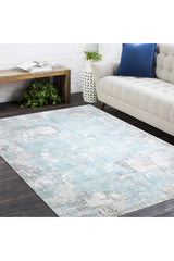 Denali Hand-Loomed Contemporary Abstract Ivory Area Rug Ivory