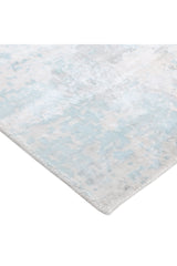 Denali Hand-Loomed Contemporary Abstract Ivory Area Rug Ivory