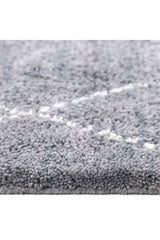 Shaggy Moroccan Hand Knotted Bohemian Moroccan Gray Area Rug Gray