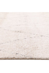 Shaggy Moroccan Hand Knotted Bohemian Moroccan Beige Area Rug Beige