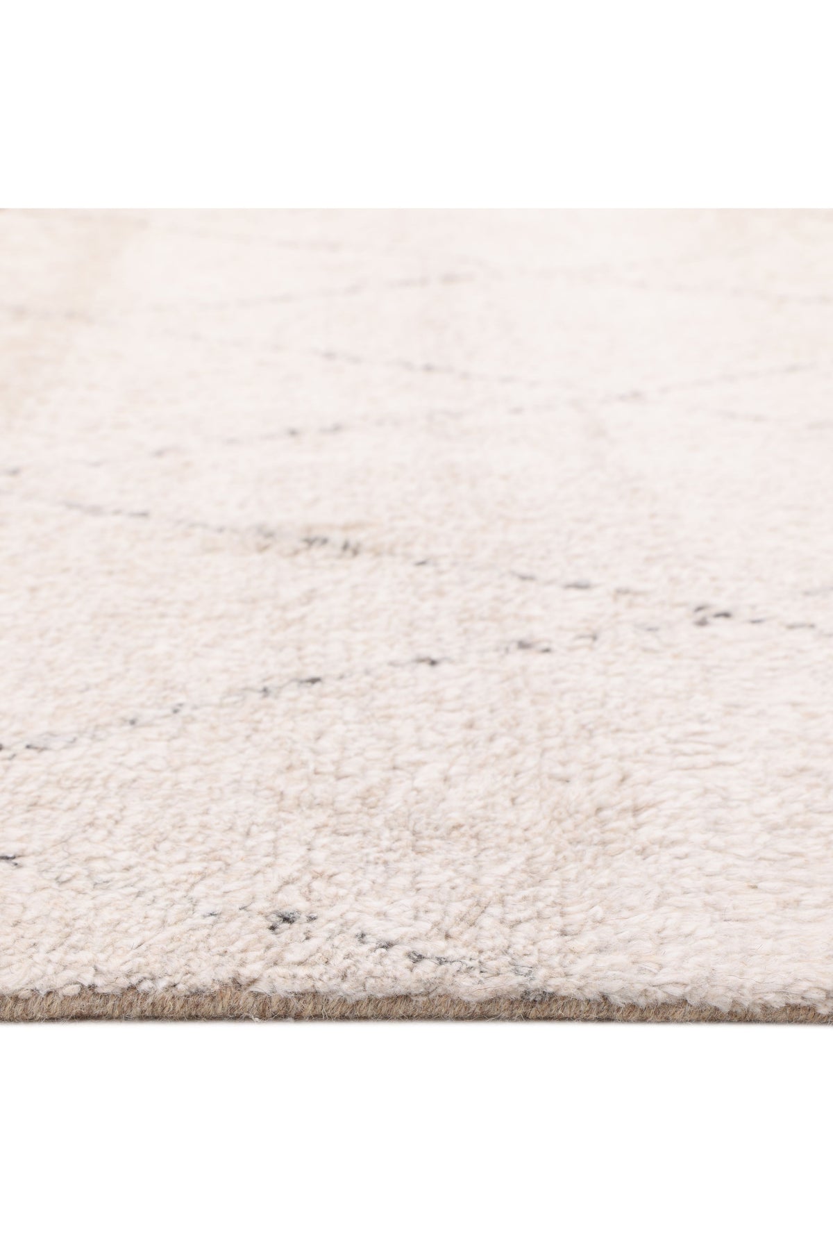 Shaggy Moroccan Hand Knotted Bohemian Moroccan Beige Area Rug Beige