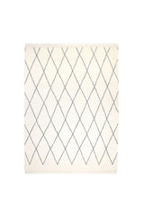 Shaggy Moroccan Hand Knotted Bohemian Moroccan Ivory Area Rug Ivory