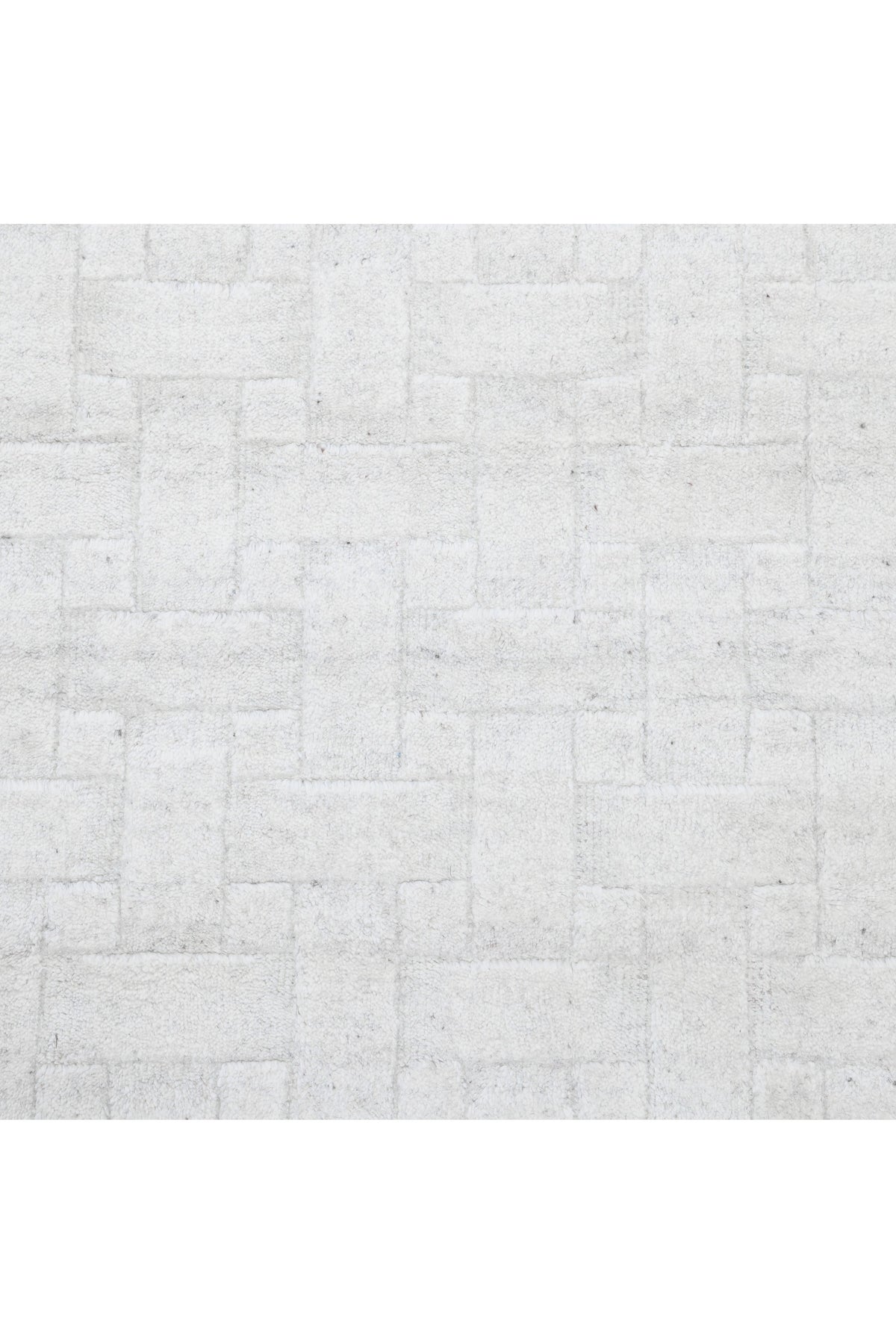Peyton Hand-Loomed Contemporary Geometric Ivory Area Rug Ivory
