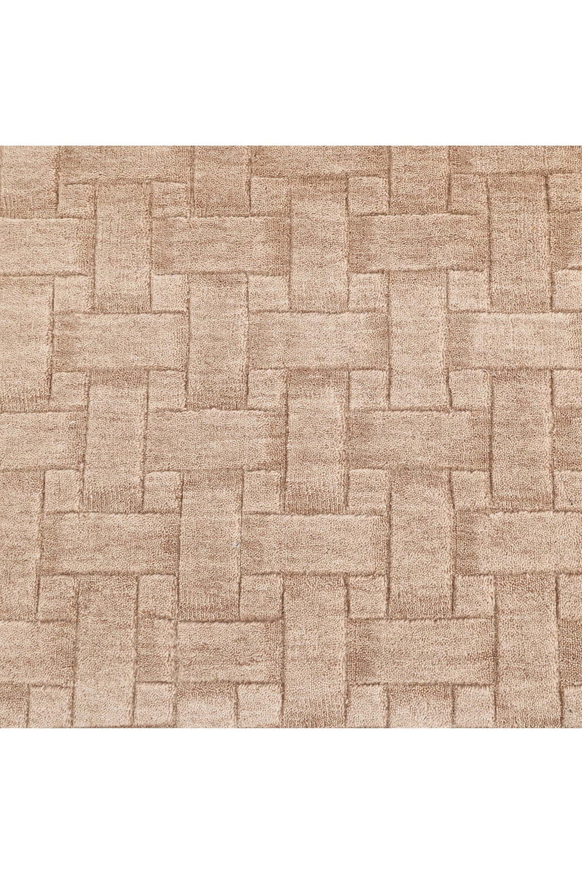 Peyton Hand-Loomed Contemporary Geometric Beige Area Rug Beige