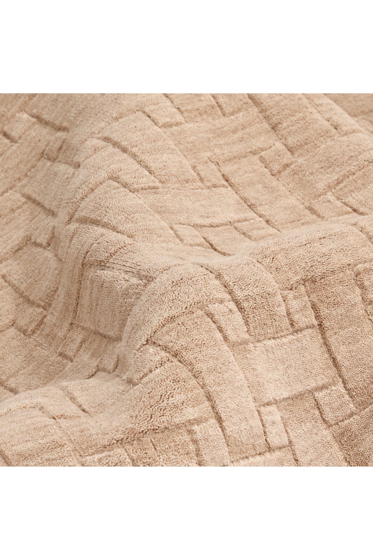 Peyton Hand-Loomed Contemporary Geometric Beige Area Rug Beige