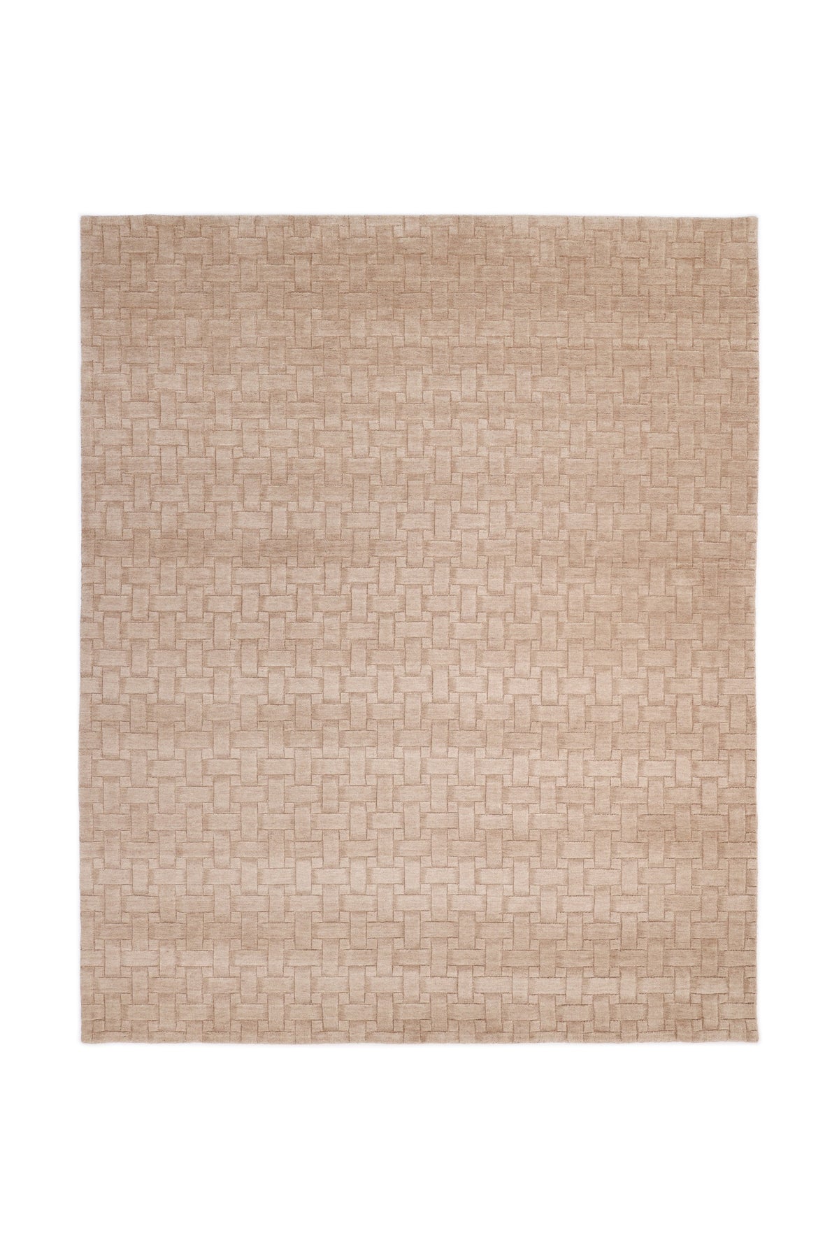 Peyton Hand-Loomed Contemporary Geometric Beige Area Rug Beige