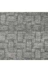 Peyton Hand-Loomed Contemporary Geometric Gray Area Rug Gray