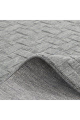 Peyton Hand-Loomed Contemporary Geometric Gray Area Rug Gray