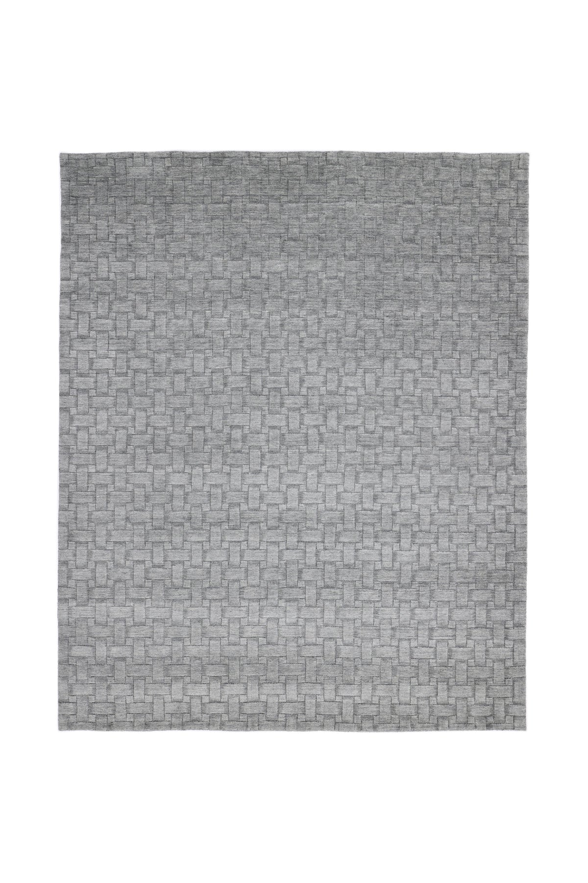 Peyton Hand-Loomed Contemporary Geometric Gray Area Rug Gray