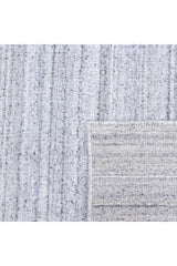 Cooper Hand-Loomed Contemporary Striped Gray Area Rug Gray