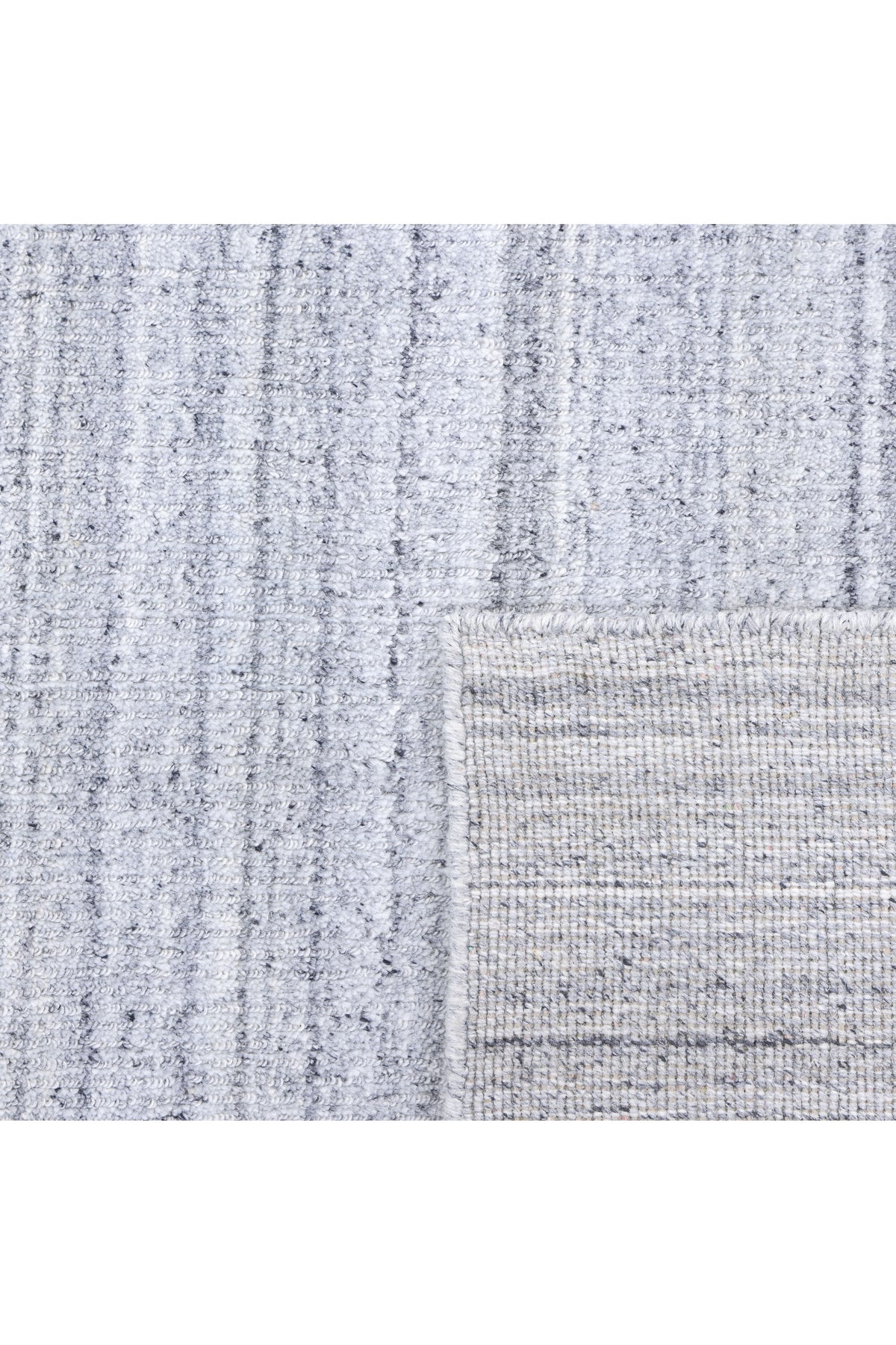Cooper Hand-Loomed Contemporary Striped Gray Area Rug Gray