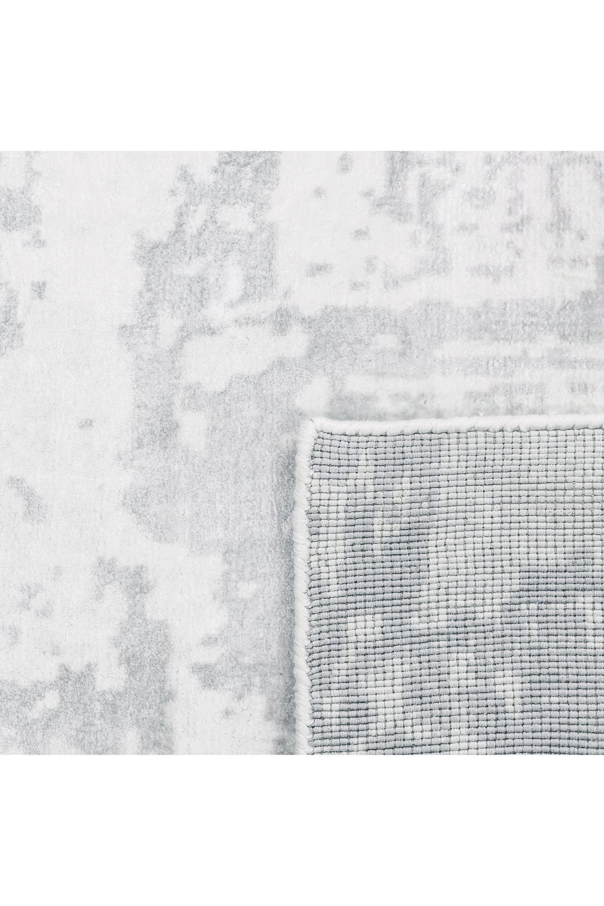 Blush Hand-Loomed Contemporary Abstract Gray Area Rug Gray