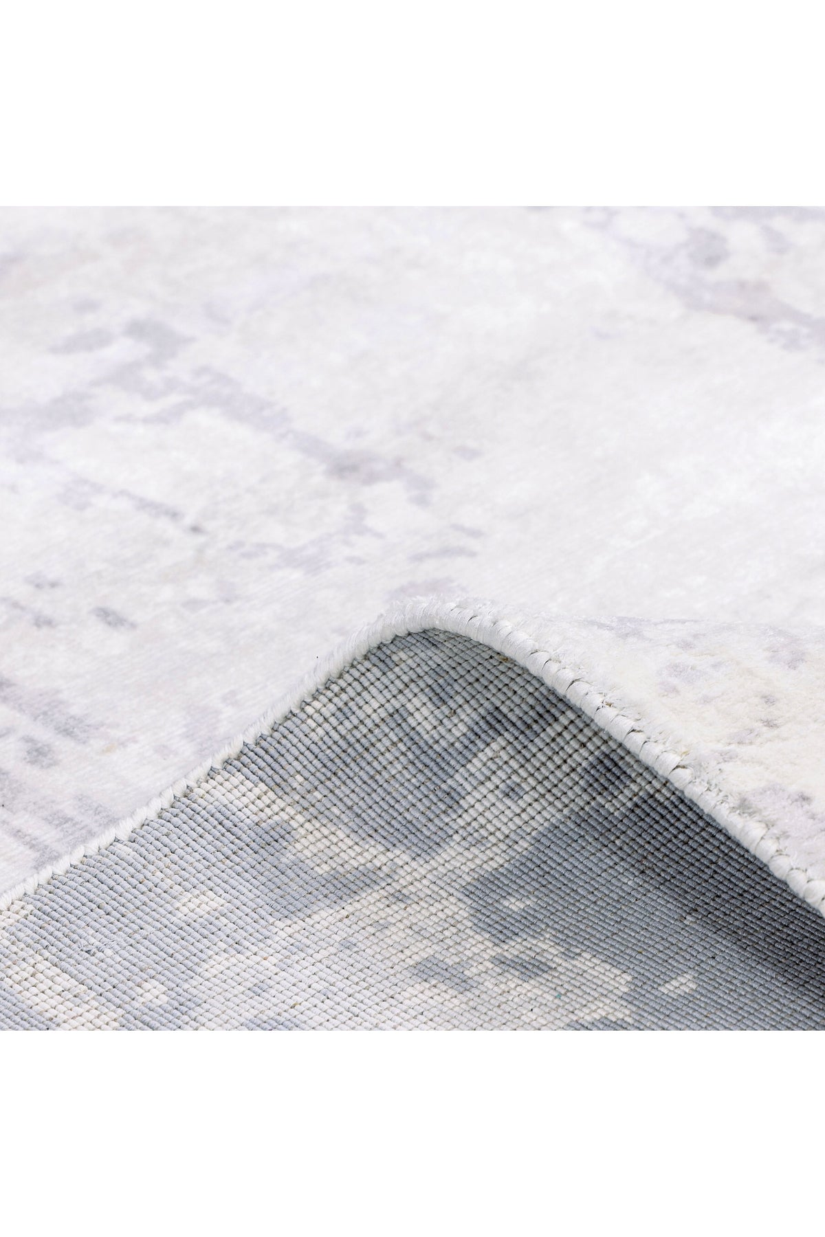 Blush Hand-Loomed Contemporary Abstract Gray Area Rug Gray