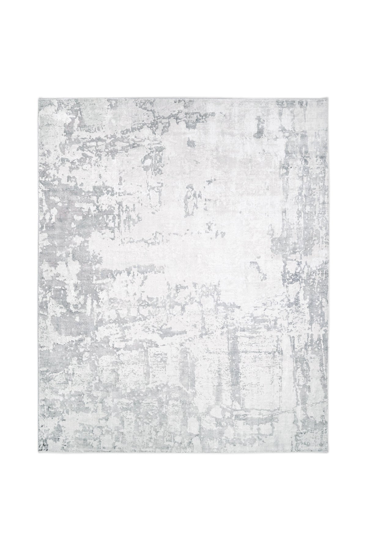 Blush Hand-Loomed Contemporary Abstract Gray Area Rug Gray