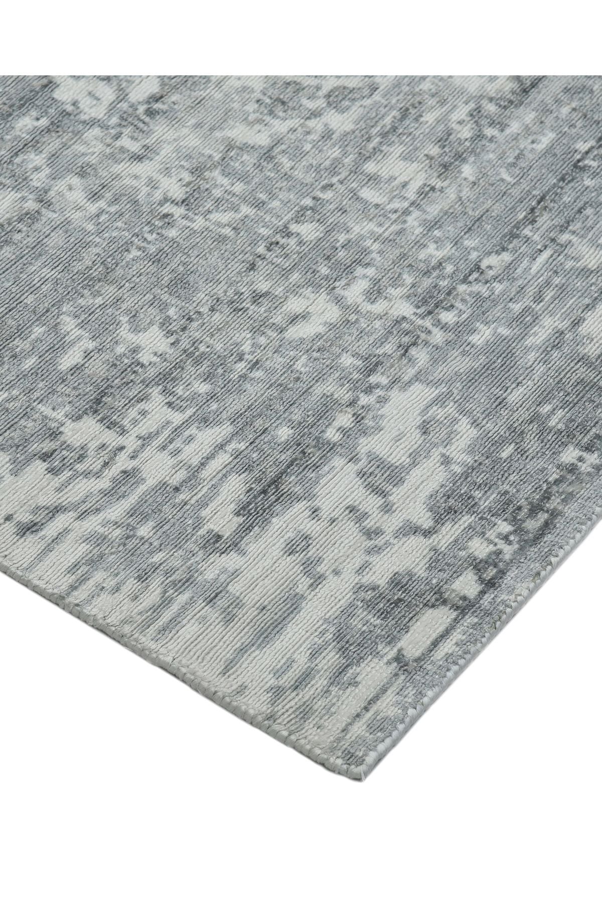 Samantha Hand-Loomed Contemporary Floral Gray Area Rug Gray