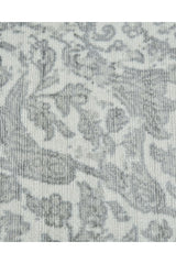Samantha Hand-Loomed Contemporary Floral Gray Area Rug Gray